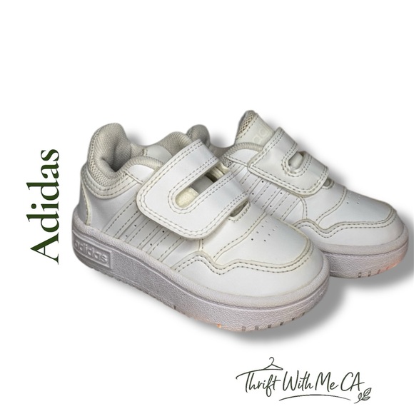 adidas Other - Adidas Kids White Velcro Sneakers